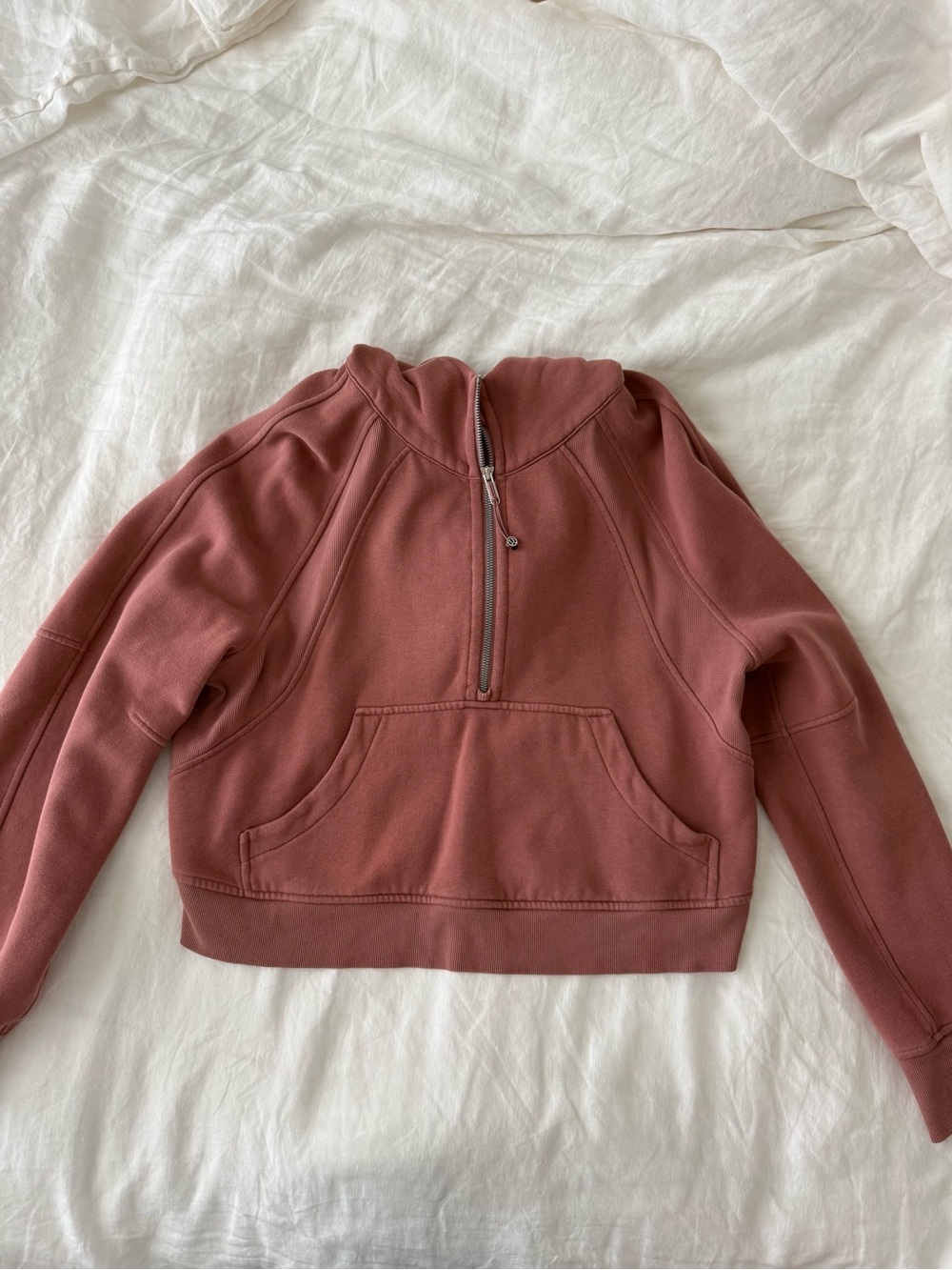 Lululemon athletica Women's Scuba Half-Zip Pullover Hoodie - Mauve Rose